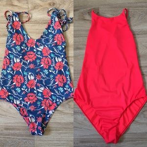 Bundle of (2) one-piece swimsuits